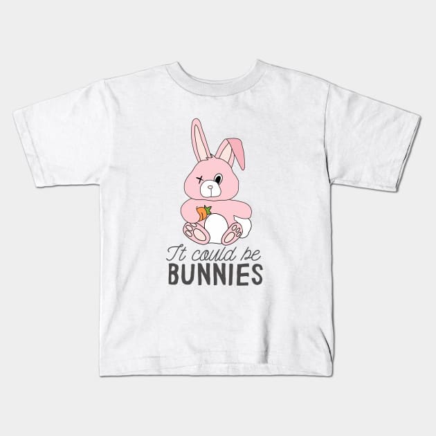 It Must Be Bunnies! Kids T-Shirt by likeapeach